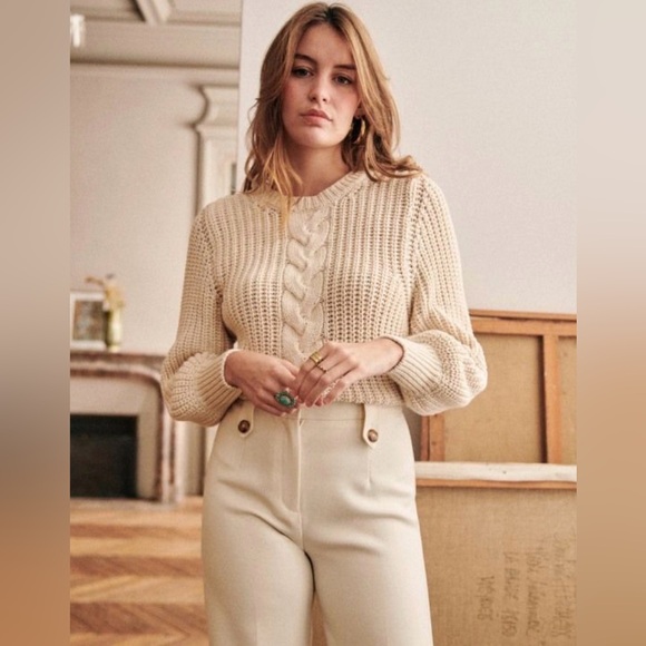 SEZANE Jazz Jumper in Ecru size Small - Picture 1 of 8